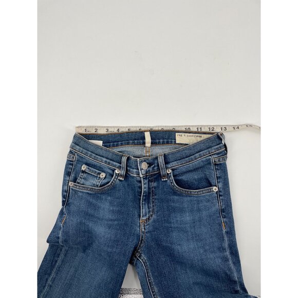 NWT Rag & Bone Womens Straight Leg Low Rise Jeans Size 26 Clean La Paz Blue - Picture 11 of 11